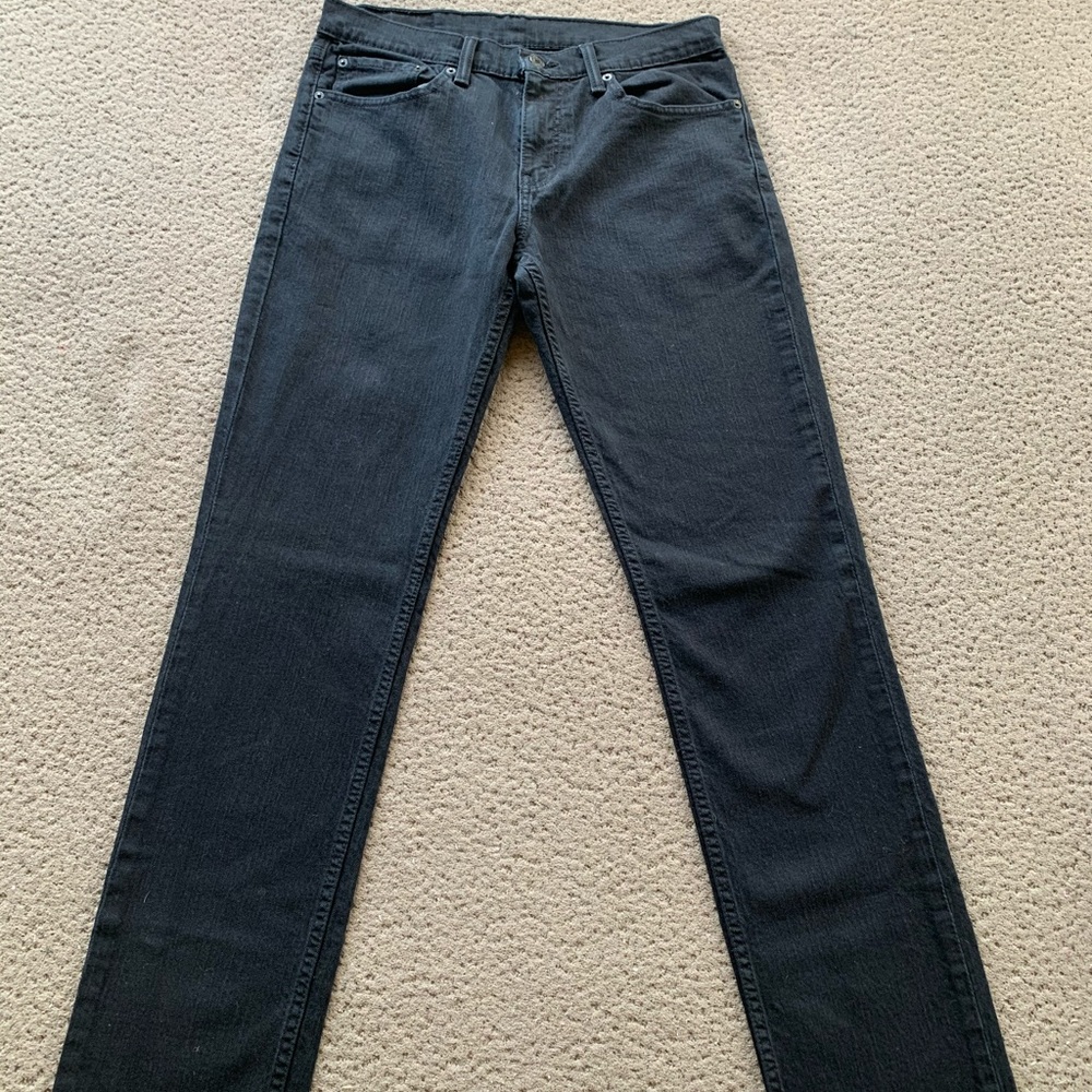 Levi’s men’s straight leg black jeans